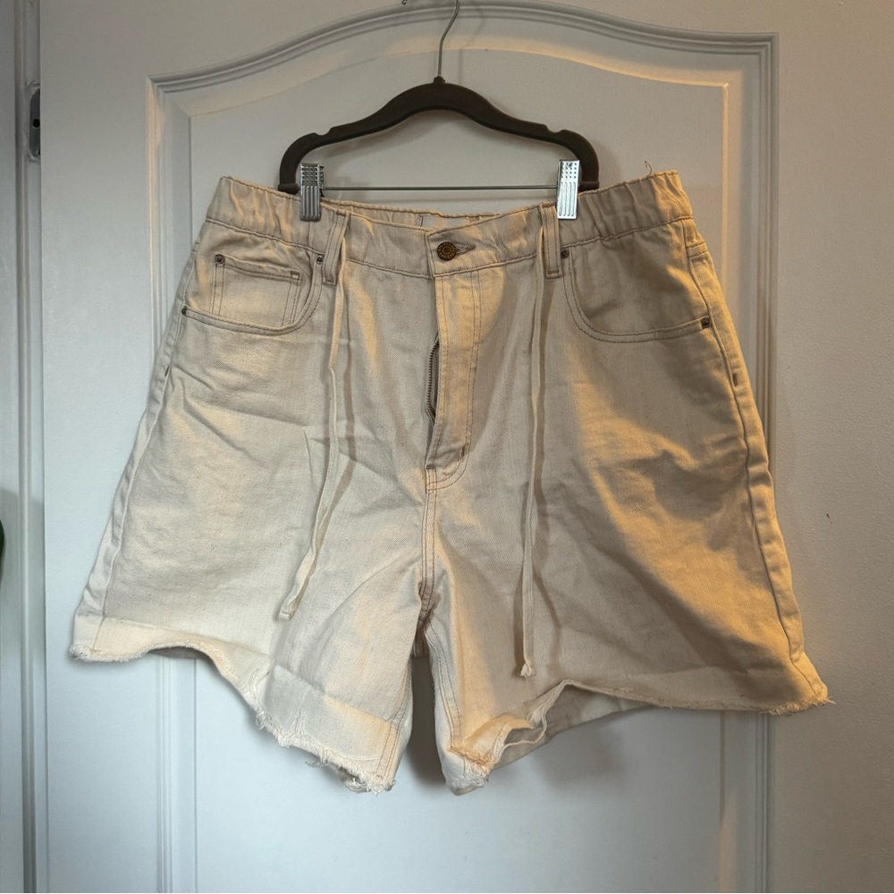 BDG Drawstring Denim Long Shorts